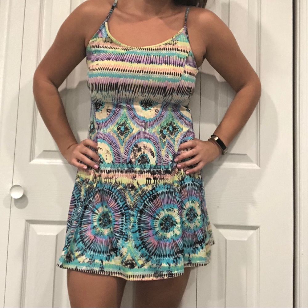 Aqua Brand Tye Dye Shift Dress